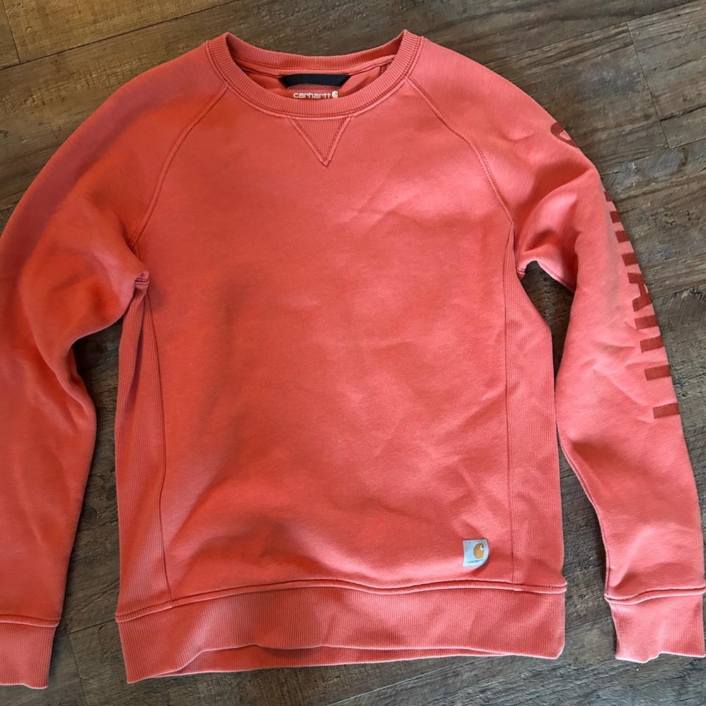 Carhartt Men's Vibrant Coral Crewneck Sweater
